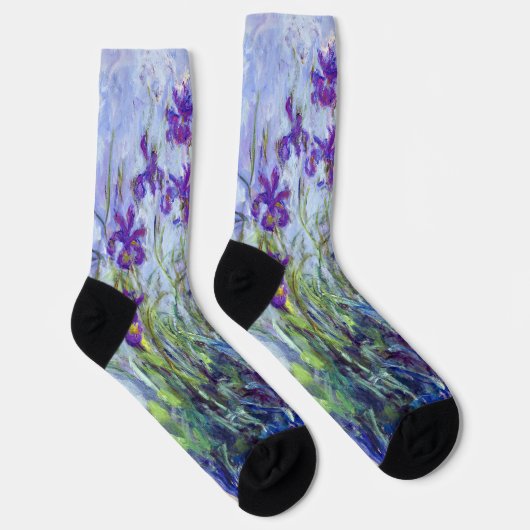 Chaussette Claude Monet - Lilac Irises / Iris Mauves (Droite)