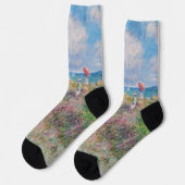 Chaussette Claude Monet - Promenade Cliff à Pourville (Gauche)