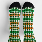 Chaussette Clover Irish Stripes St. Patrick's Day (Haut)