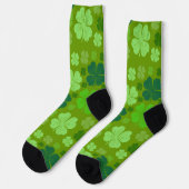 Chaussette Clovers verts, Lucky Clovers, Saint Patrick's Day (Gauche)