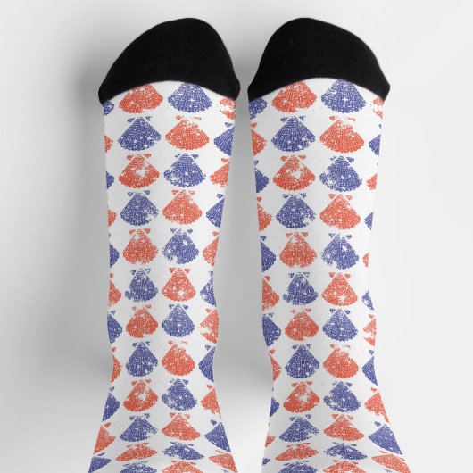 Chaussette Coastal Americana Seashells (Haut)