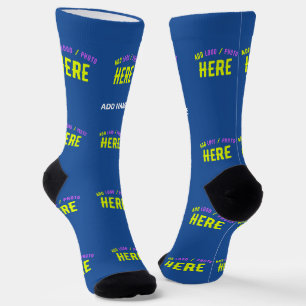 CHAUSSETTE COBALT BLEU MODERNE ET MODERNE VÉRIFIÉ MARQUE