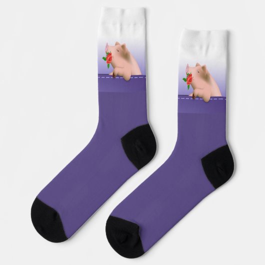 Chaussette Cochon en poche (Gauche)