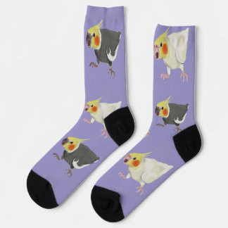 Chaussette Cockatiels Lutino Gris Normal Drôles et En Colère