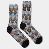 Chaussette Cocker Spaniel Noël Camion Rouge Fêtes (Droite)