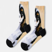 Chaussette Cocker Spaniel (Parti) Peinture - Art Chien origin (Gauche)