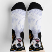 Chaussette Cocker Spaniel (Parti) Peinture - Art Chien origin (Haut)