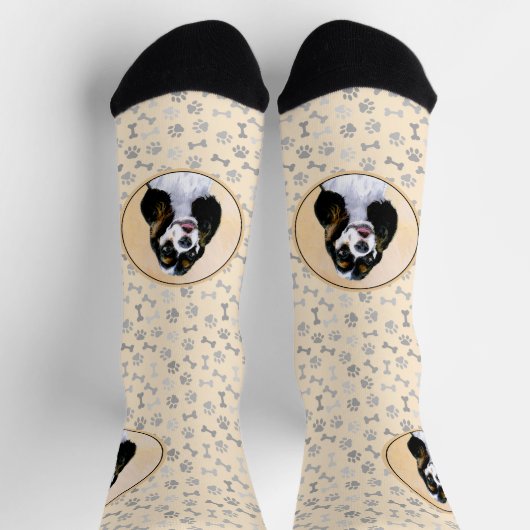 Chaussette Cocker Spaniel (Parti) Peinture - Art Chien origin (Haut)