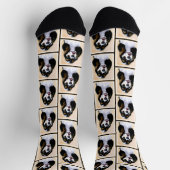 Chaussette Cocker Spaniel Peinture Parti Tan Original Chien A (Haut)