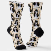 Chaussette Cocker Spaniel Peinture Parti Tan Original Chien A (Angulaire)
