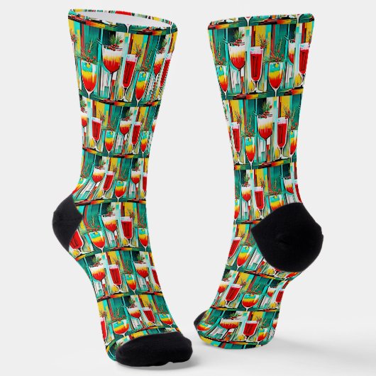 Chaussette Cocktails PopArt Christmas (Angulaire)