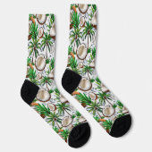 Chaussette Cocotier Palm Tree Tropical Motif Design (Droite)