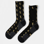 Chaussette Coeur aux papillons d'or (Gauche)
