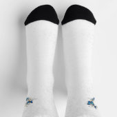 Chaussette Coeur bijoux avec papillons Morpho (Haut)