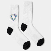 Chaussette Coeur bijoux avec papillons Morpho (Droite)