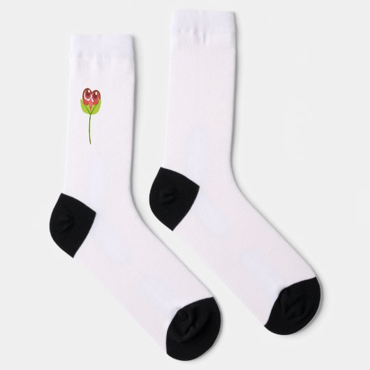 Chaussette cœur cache-cache (Droite)