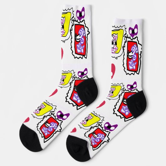 Chaussette Cœur de caniche (Gauche)