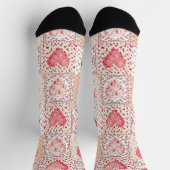 Chaussette Cœur Patchwork de la Saint-Valentin (Haut)