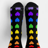 Chaussette Coeurs arc-en-ciel (Haut)