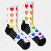 Chaussette Coeurs arc-en-ciel (Droite)