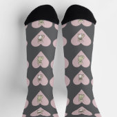 Chaussette Coeurs d'amis frenchie (Haut)
