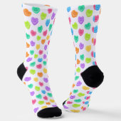 Chaussette Coeurs de conversation Valentines Jour Motif (Angulaire)