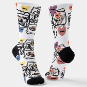 Chaussette Cœurs de husky (Angulaire)