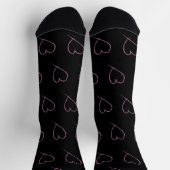 Chaussette Cœurs de la Saint-Valentin Gribouillis (Haut)