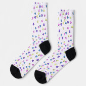 Chaussette Cœurs de la Saint-Valentin pastel (Gauche)