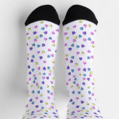 Chaussette Cœurs de la Saint-Valentin pastel (Haut)