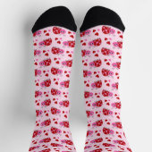 Chaussette Coeurs de Ladybug Motif rose (Haut)