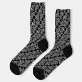 Chaussette Coeurs de notes musicales (Gauche)