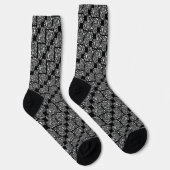 Chaussette Coeurs de notes musicales (Droite)