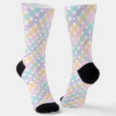 Chaussette Coeurs de plaids En vichy mignons (Angulaire)