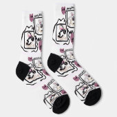 Chaussette Cœurs de Samoyède (Droite)