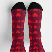 Chaussette Cœurs Grunge Symétriques (Haut)