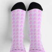 Chaussette Coeurs mignonnes pourpres Fille Chaussettes Tout-S (Haut)