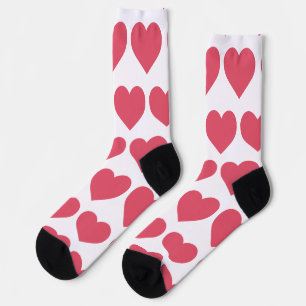 Chaussette Coeurs roses Conception Chaussettes d'équipage Pre
