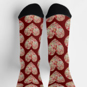 Chaussette Coeurs roses de Chaussettes d'amour (Haut)