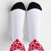 Chaussette Coeurs rouges, chaussettes (Haut)