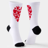 Chaussette Coeurs rouges, chaussettes (Angulaire)