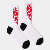 Chaussette Coeurs rouges, chaussettes (Droite)