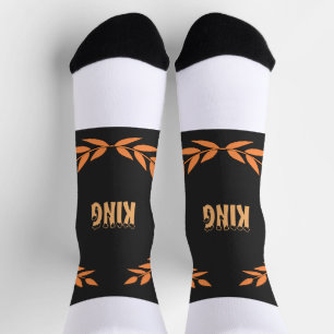 Chaussette Col Crew Premium Imprimé Super Doux et Extensible
