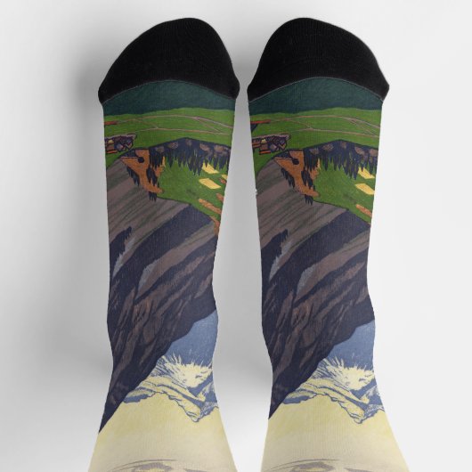 Chaussette col du Gotthard dans les Alpes (Haut)