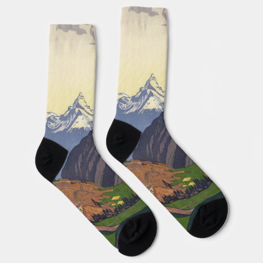 Chaussette col du Gotthard dans les Alpes (Droite)