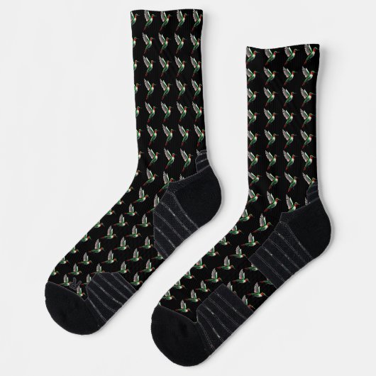 Chaussette Colibri vert (Gauche)