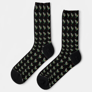 Chaussette Colibri vert