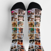 Chaussette Collage de photos drôle originalité (Haut)