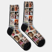 Chaussette Collage de photos drôle originalité (Droite)