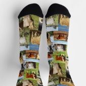 Chaussette Collage photo de vache, Chaussettes d'équipage (Haut)